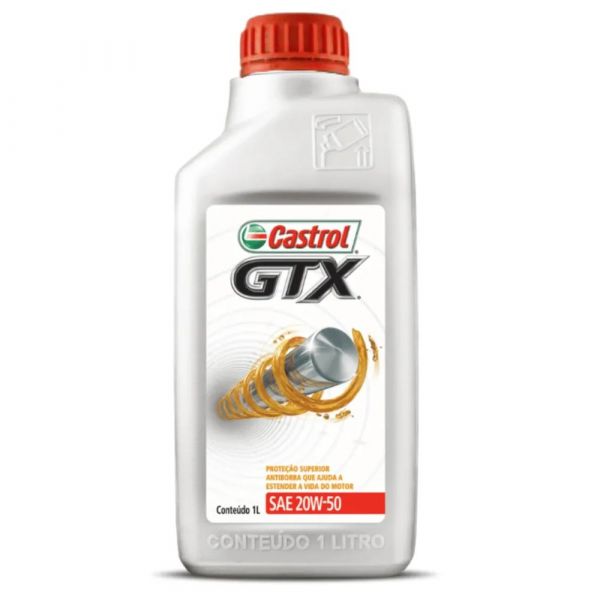 Óleo Lubrificante de Motor GTX 20W 50 SL Castrol