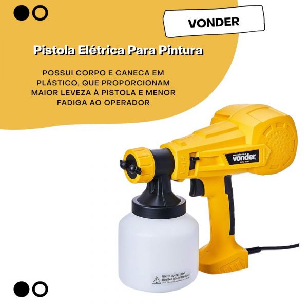 Pistola Elétrica Para Pintura 220V PEV400 Vonder
