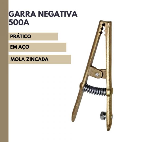Garra Negativa 500A Carbografite