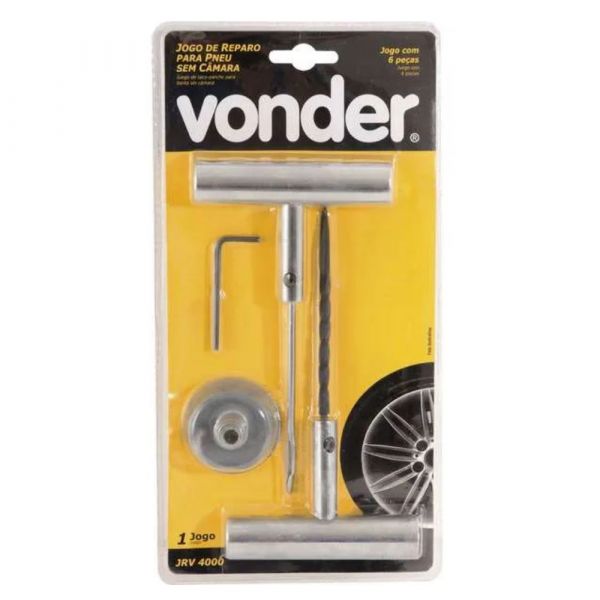 Jogo de Aplicador/Preparador para Reparos de Pneus JRV4000 6 Peças Vonder