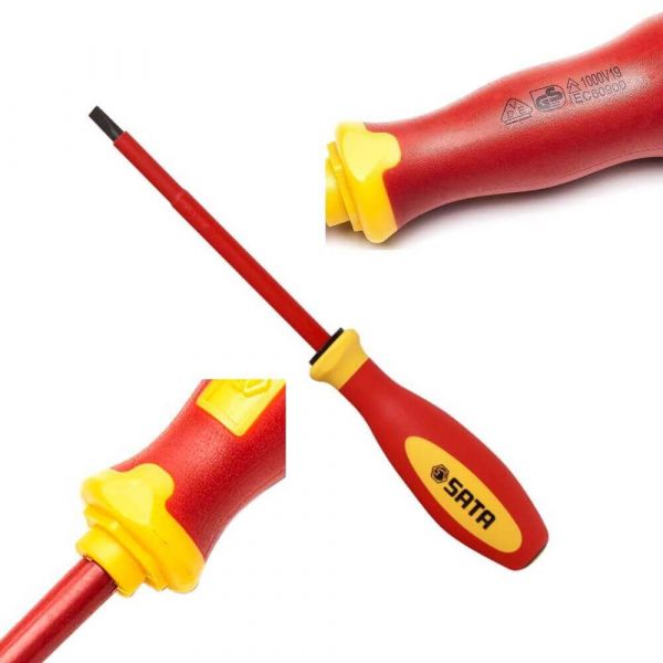 Chave Fenda Vde De 2,5x75mm Sata