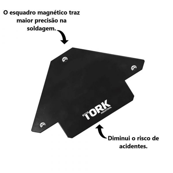 Esquadro Magnético 12Kg Tork