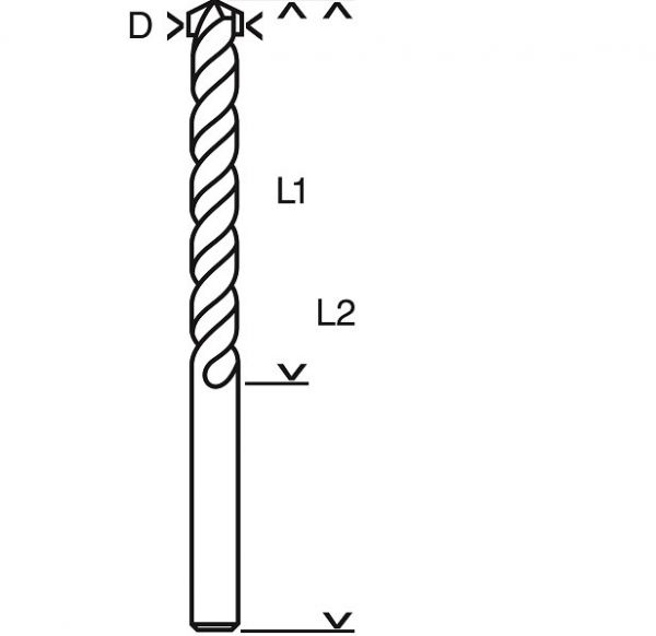 Broca CYL-1 Para Concreto 7x60x100 mm  Bosch 2608590077