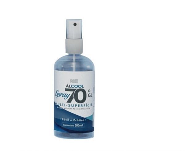 Álcool Antisséptico Spray 70° 50ml Maxi Rubben