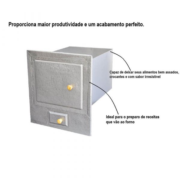Forno Para Fogão Á Lenha Com Cinzeiro N°2 Metalúrgica Dragão