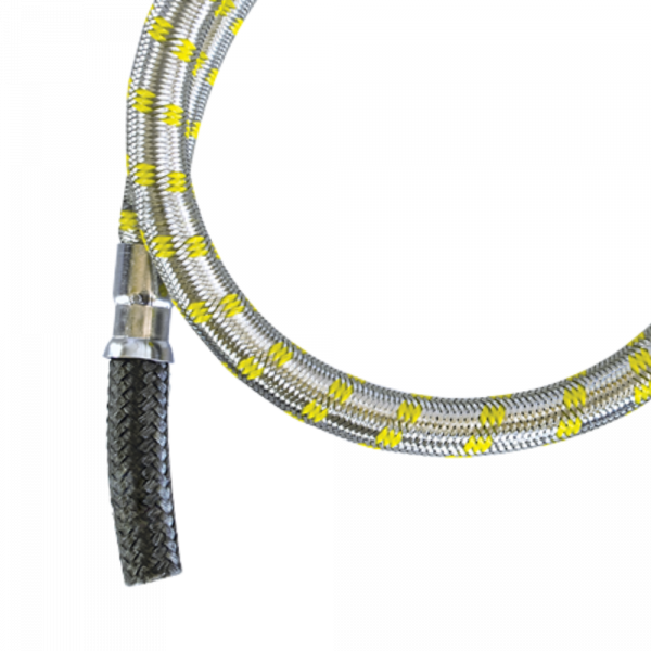 1.20 Metro de Mangueira Flexível Ponta a Ponta 3/8(I) Trama Inox Maqenge