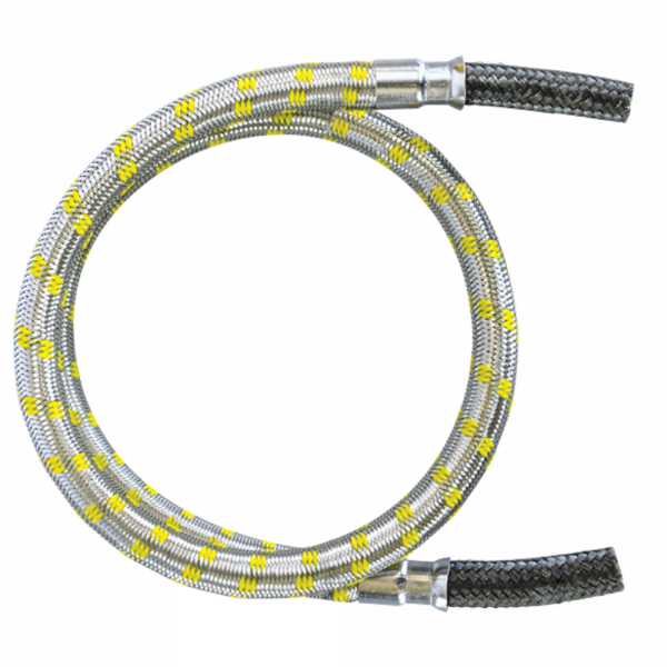 1.20 Metro de Mangueira Flexível Ponta a Ponta 3/8(I) Trama Inox Maqenge