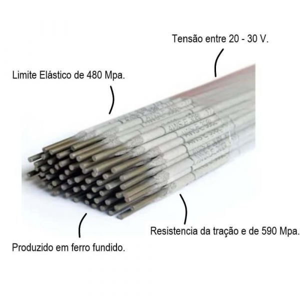 1 Kg De Eletrodo Eni-Ci Ferro Fundido 2,50mm Magma