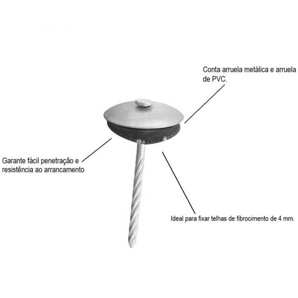 1 Kg Prego Telheiro Ardox 18 X 30 Vonder