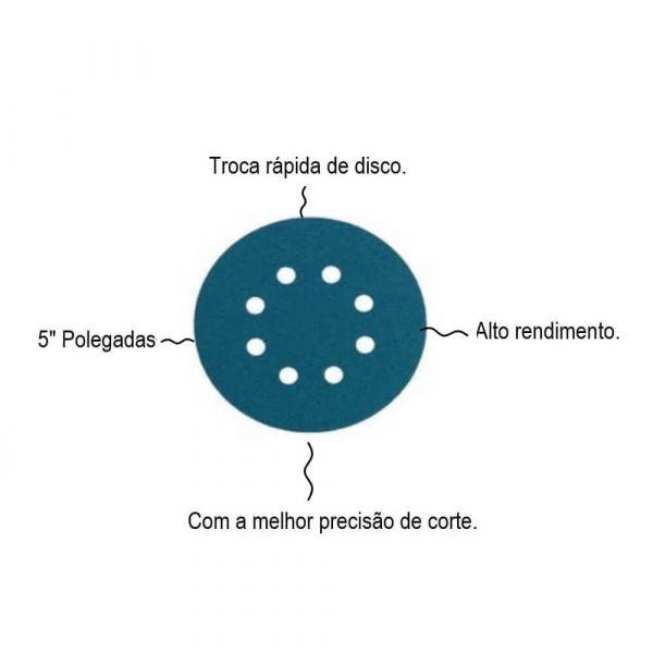 Disco Lixa Com Velcro 5