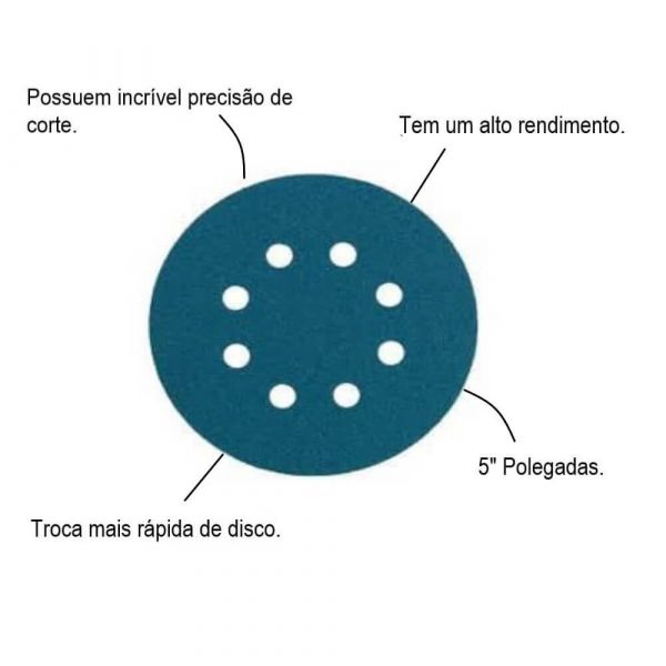 Disco Lixa Com Velcro 5
