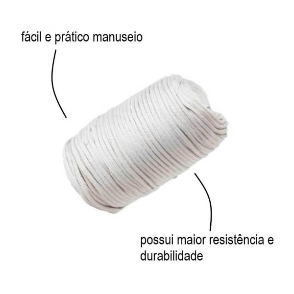 1 Metro Corda De Seda 14mm 9/16” Cordoaria Brasil