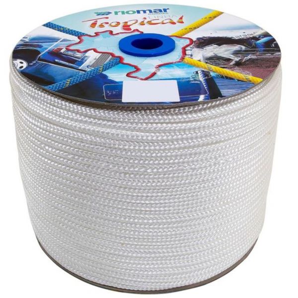 1 Metro de Corda Trançada Tropical 14mm Branca Riomar