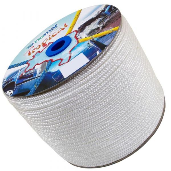 1 Metro de Corda Trançada Tropical 4mm Branca Riomar