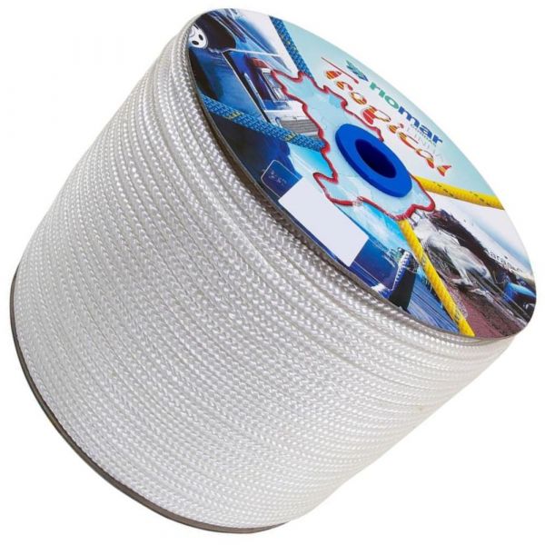 1 Metro de Corda Trançada Tropical 4mm Branca Riomar