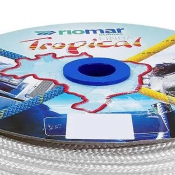 1 Metro de Corda Tropical 10mm Branca Riomar