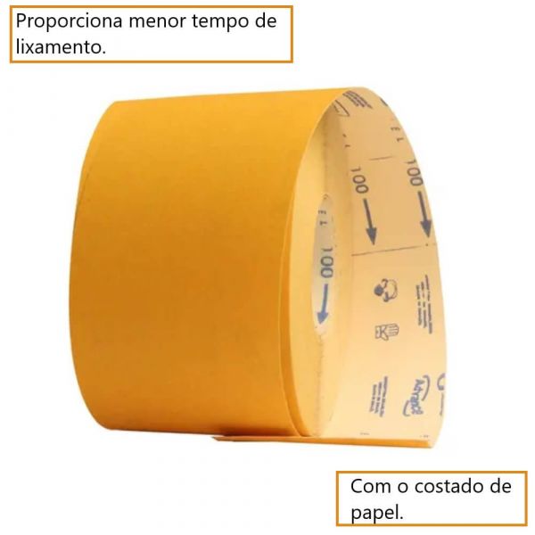 1 Metro de Lixa Papel Grão 100 Norton