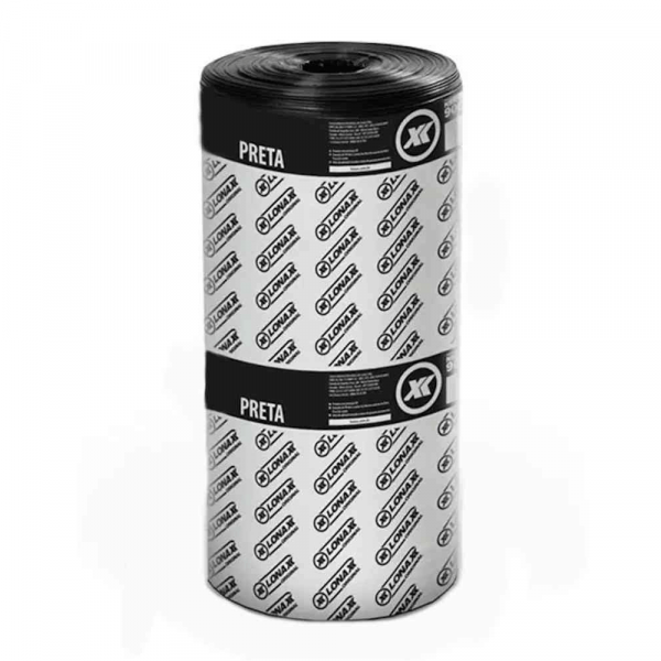 1 Metro Lona Preta 90 MIC 6x1M Lonax