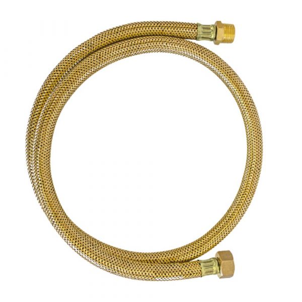 1 Metro de Mangueira Flexível Nitrílica 3/8(I) x R.1/2 BSPT(E) x 1/2 BSP(I) Trama Tomback Maqenge