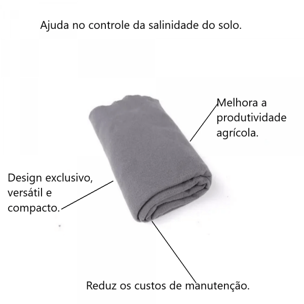 1 Metro de Manta Bidim Geotêxtil CR RT10 Cinza Amanco