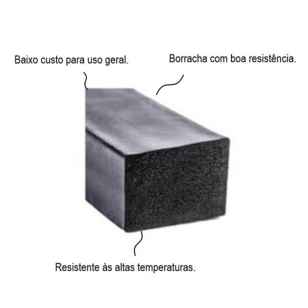 1 Metro Perfil De Borracha Esponjoso 5 X 74mm Bma