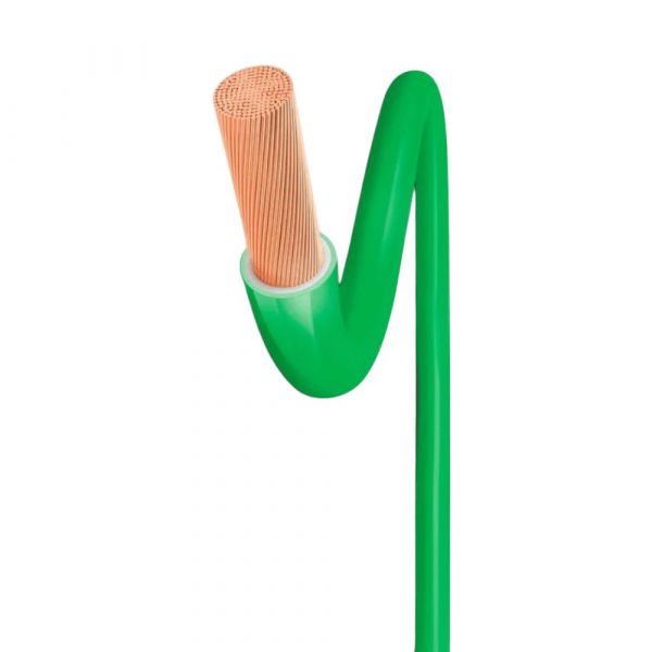 1 Metro Fio Flexível 2,50mm Verde 750V Corfio WBB0107-VD