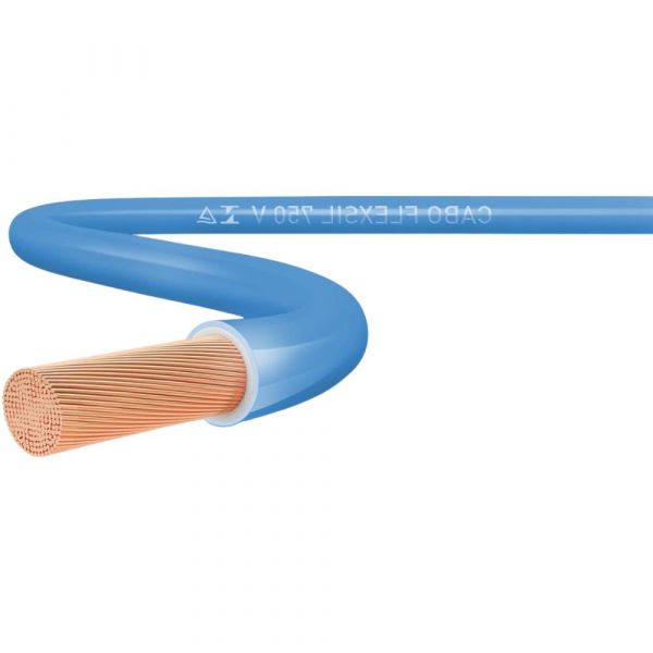 1 Metro Fio Flexivel 2,50mm Azul 750V Corfio