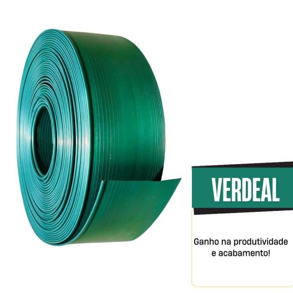 1 Metro Limitador Separador de Grama Verde Verdeal
