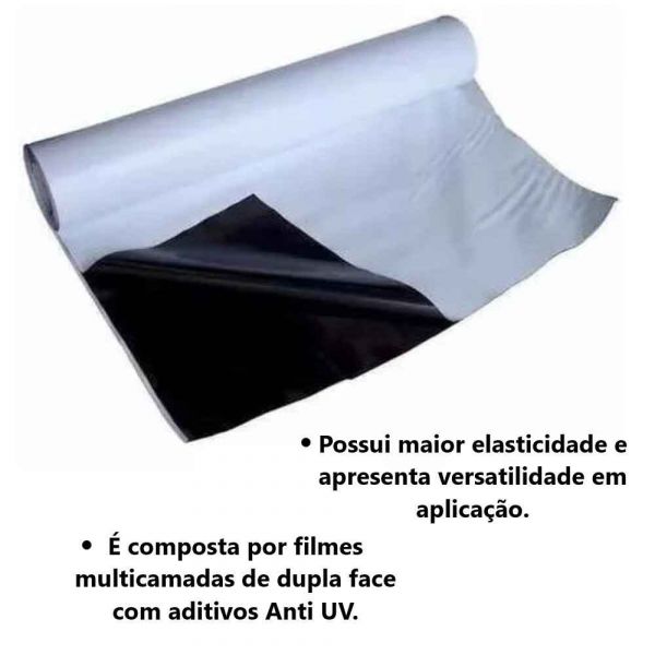 1 Metro de Lona Dupla Face Para Silo 100 MIC 10X1M Lonax