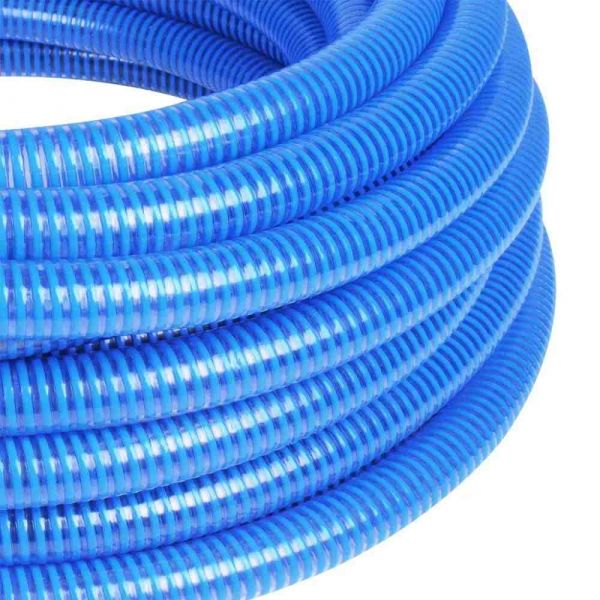 1 Metro Mangote Sucção Espiral Azul 1 1/2