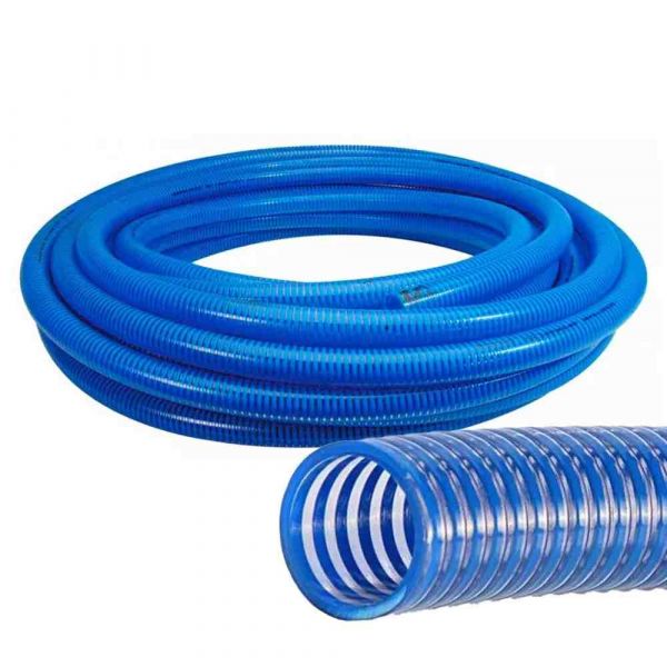1 Metro Mangote Sucção Espiral Azul 1