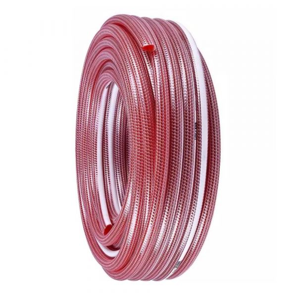 1 Metro Mangueira Jardim 1/2 Tricotada Vermelha Himaflex