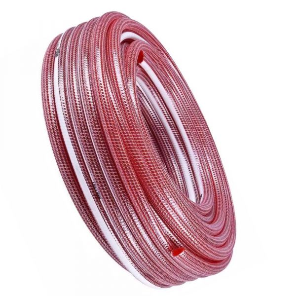 1 Metro Mangueira Jardim 1/2 Tricotada Vermelha Himaflex