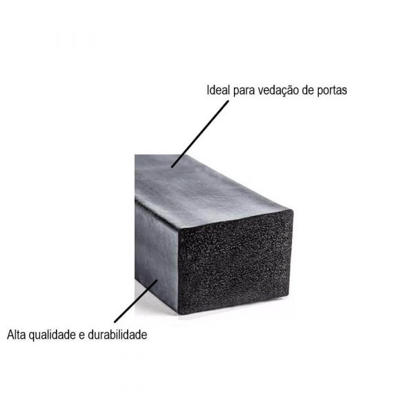 1 Metro Perfil De Borracha Esponjoso 23X25mm Bma