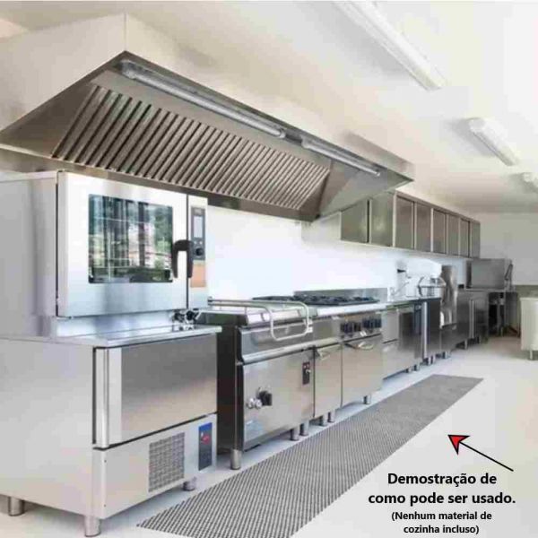 1 Metro Piso Modular H-Kap Preto 1,20m X 5,0mm Kapazi