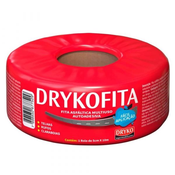 Fita Multiuso Aluminizada 5cm x 10m Dryko