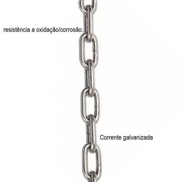 1kg Corrente Soldada Zincada 2mm São Raphael