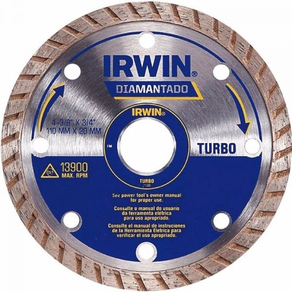 Disco Diamantado Turbo 110x20mm- Irwin