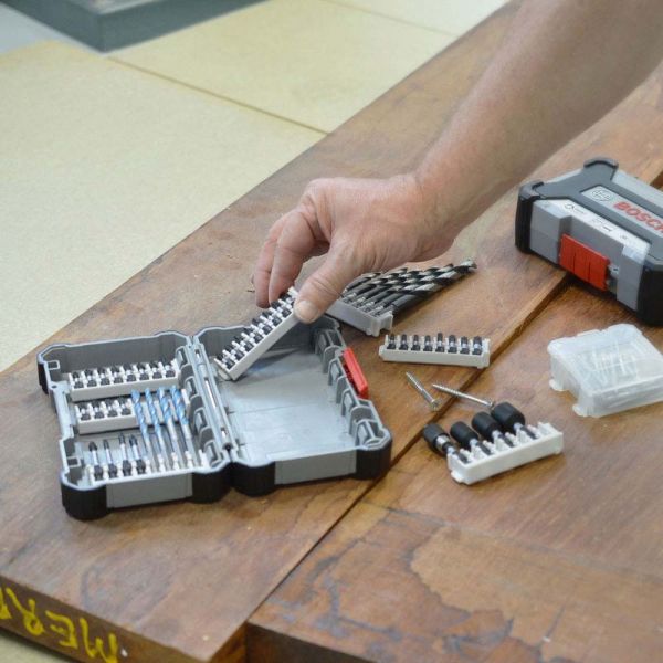 Kit de Pontas e Brocas Bosch MultiConstruction com 8 peças Impact Control