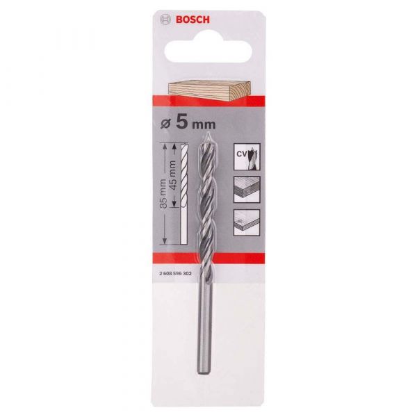 Broca Bosch para Madeira 3 Pontas 5,0mm
