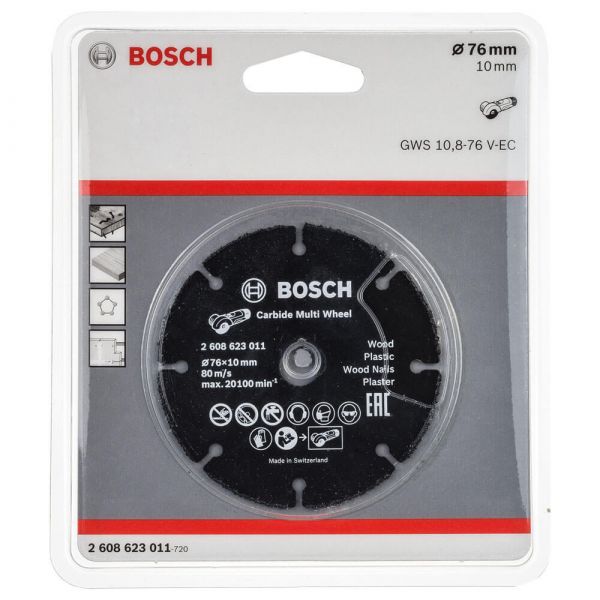 Disco de Corte Multimaterial Bosch para Mini-Esmerilhadeira 76mm