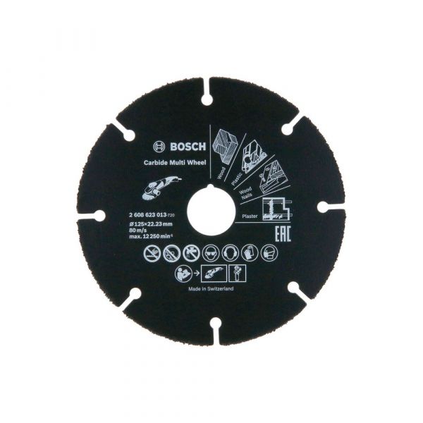 Disco de Corte Bosch Multimaterial para Esmerilhadeira 125mm Bosch