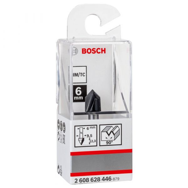 Fresa Ranhura em V 9,5mm Bosch