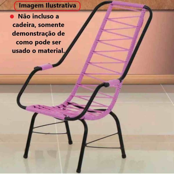 2 kg Espaguete Flexível 4,0mmX1,0mm Rosa Ibirá