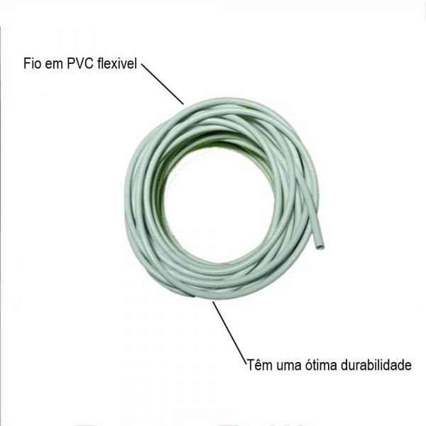 2Kg Espaguete Flexível 4,0mm X 1,0mm Branco Ibirá