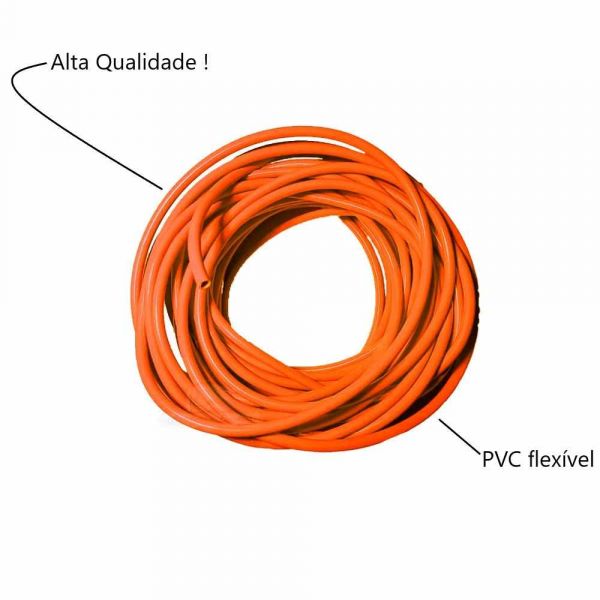 2Kg Espaguete Flexível 4,0mm X 1,0mm Laranja Ibirá
