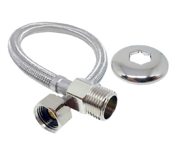 Ligação Flexível Aço Inox para Água MxF 1/2