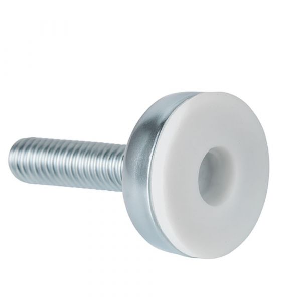 Pé Nivelador 22mm 1/4X1 Pol. BR Zin Completa