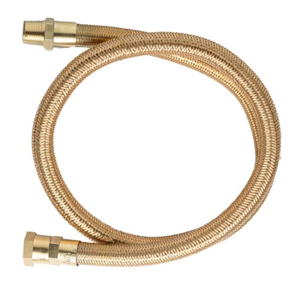 40cm de Mangueira Flexível Tomback GLP/GN 1/2(I) x R.1/2 BSPT(E) x 1/2 BSP(I) Maqenge