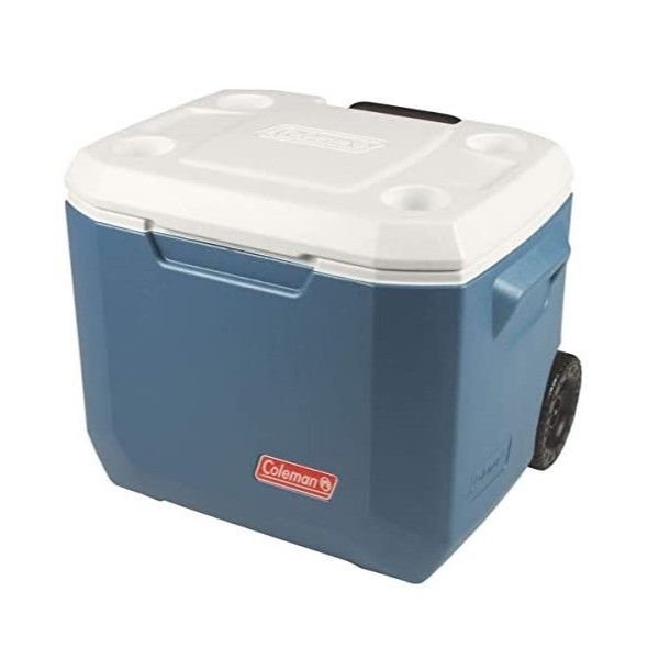Caixa Térmica 50qt/47,3l Xtreme Azul Com Rodas Coleman